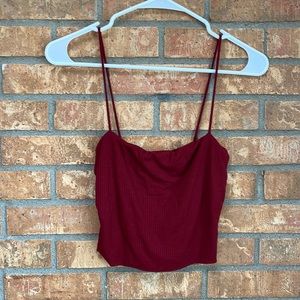 Large Red Crop Top, never worn, great condition